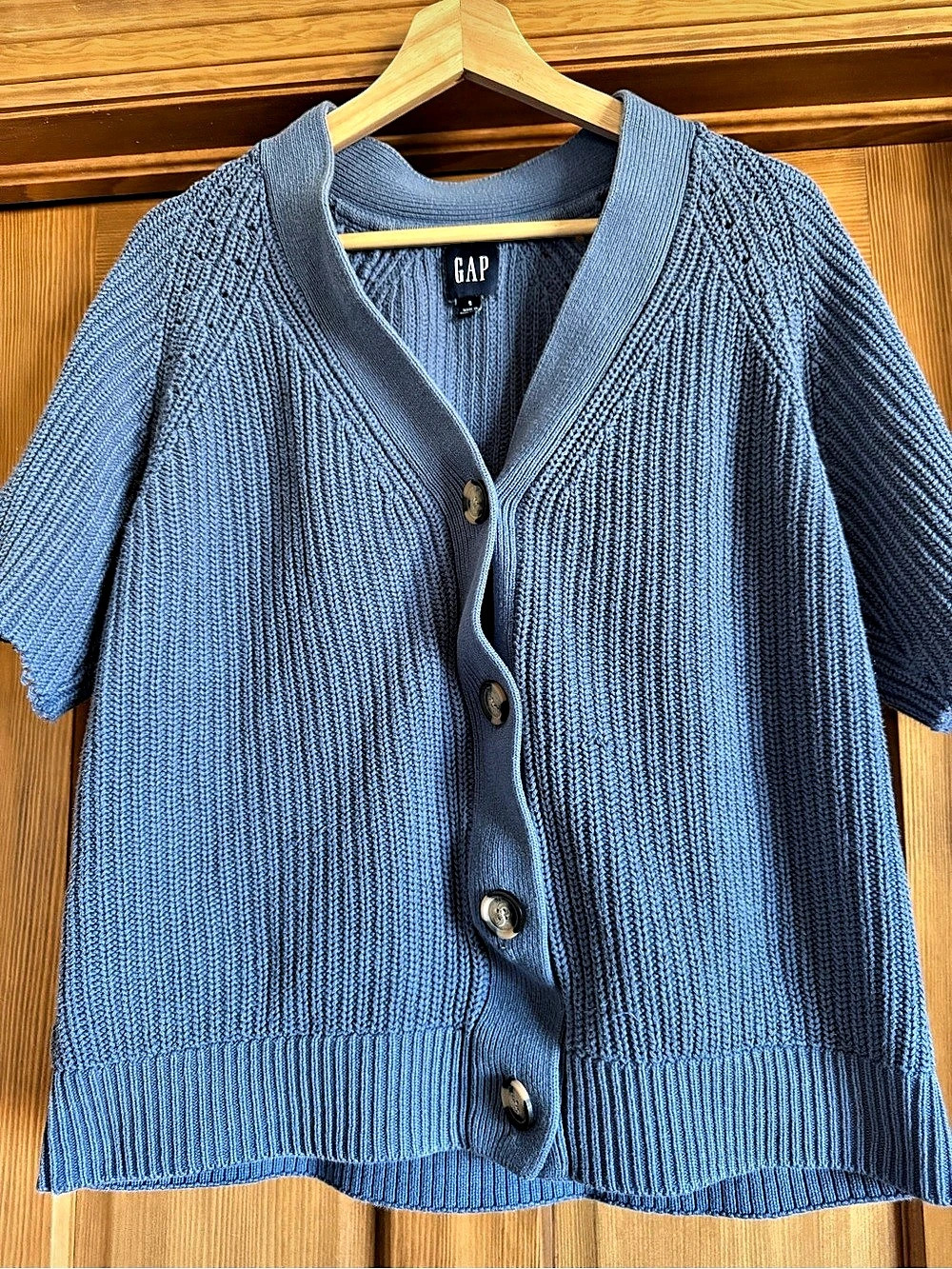 GAP Cotton Short Sleeve Cardigan Size Small